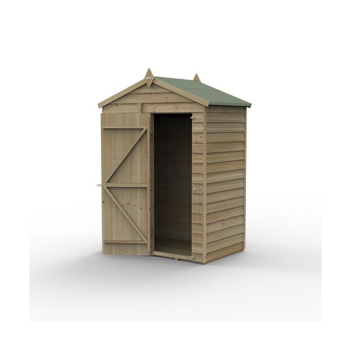 4LIFE Apex Shed 5 x 3 - Single Door - No Window Installation