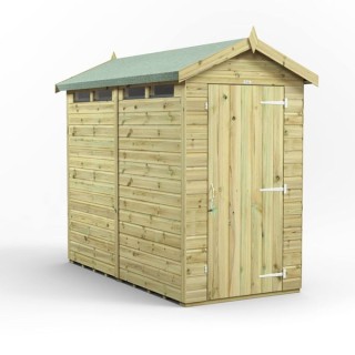 8x4 Premium Powersheds Security Apex