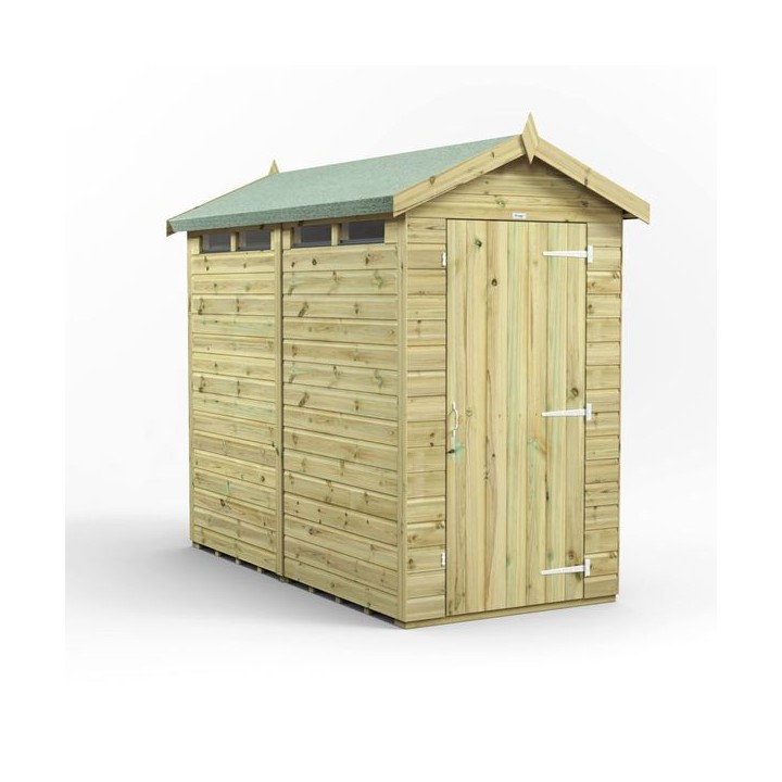 8x4 Premium Powersheds Security Apex