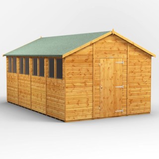 16 x 10 Power Apex Shed