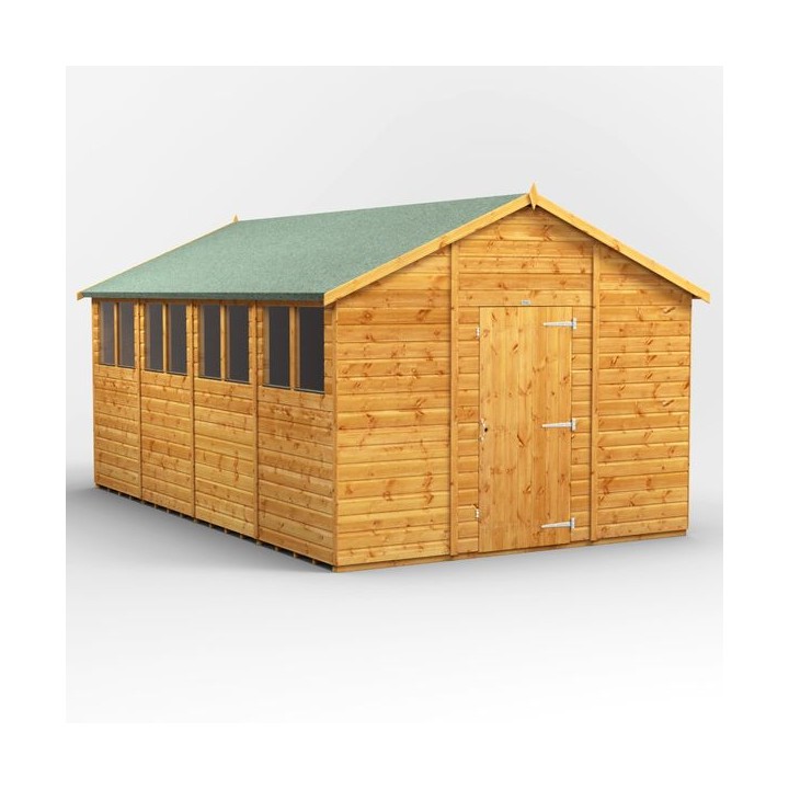 16 x 10 Power Apex Shed