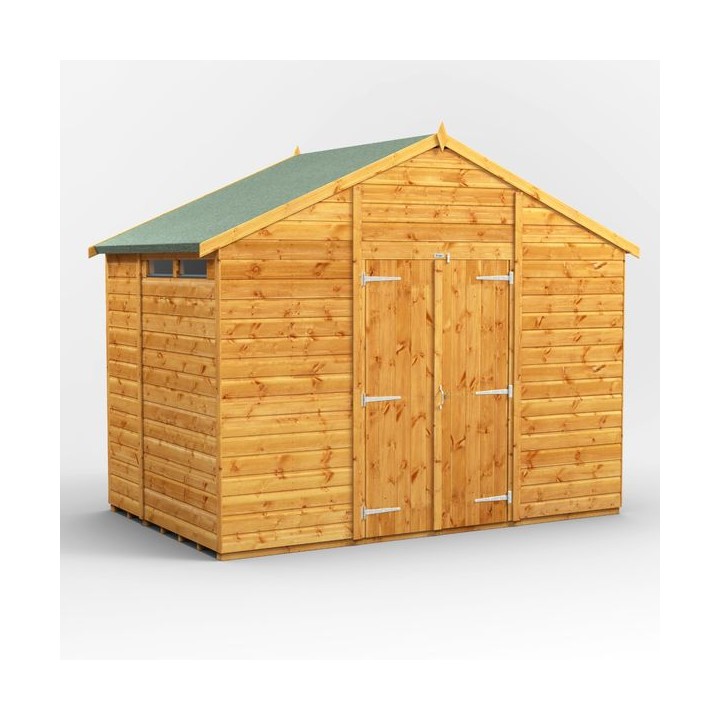 6 x 10 Power Apex Double Door Security Shed