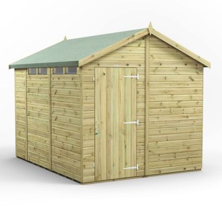 10x8 Premium Powersheds Security Apex