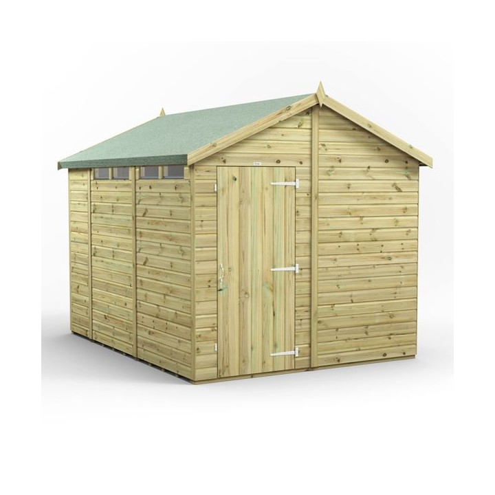 10x8 Premium Powersheds Security Apex