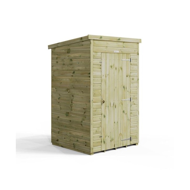 4x4 Premium Powersheds Pent No Windows