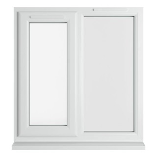 Crystal Triple Glazed uPVC Window White Left Hung 905mm x 965mm Clear