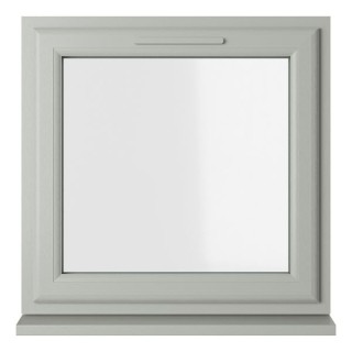 Crystal Double Glazed uPVC Window Agate/White Top Opener 610mm x 610mm Clear