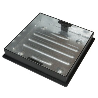 Clark Drain Recessed Square To Round Pavior Manhole Cover and Frame 450mm Diameter