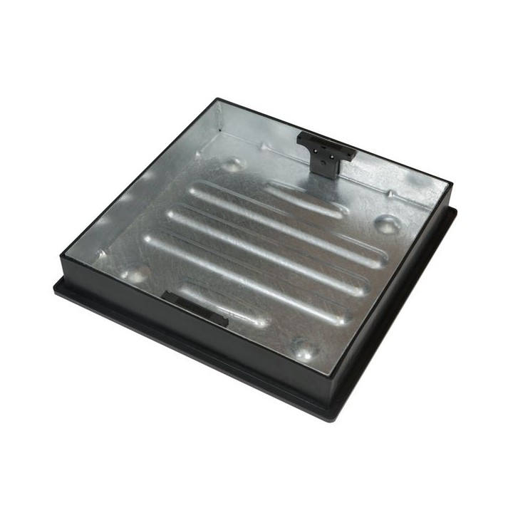 Clark Drain Recessed Square To Round Pavior Manhole Cover and Frame 450mm Diameter