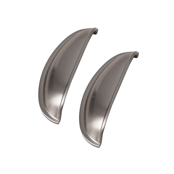 Kitchen Kit Only Windsor Shell Handle Chrome Pack of 2 - KKHWSBN