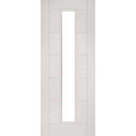 Deanta Seville White Primed Glazed 1 Lite Fire Door 30m 1981mm x 610mm x 45mm
