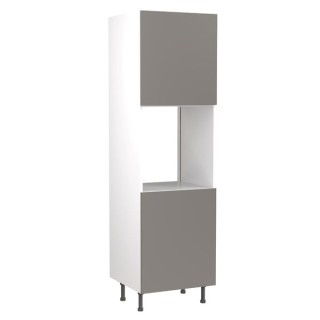 Flatpack Single Oven Tower Shaker Ultra Matt Dust Grey Slab 600mm - FKKH0831