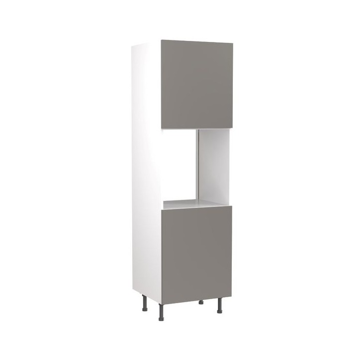 Flatpack Single Oven Tower Shaker Ultra Matt Dust Grey Slab 600mm - FKKH0831