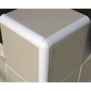 Genesis 10mm White Plastic Trim Corner Pieces External Pack of 100