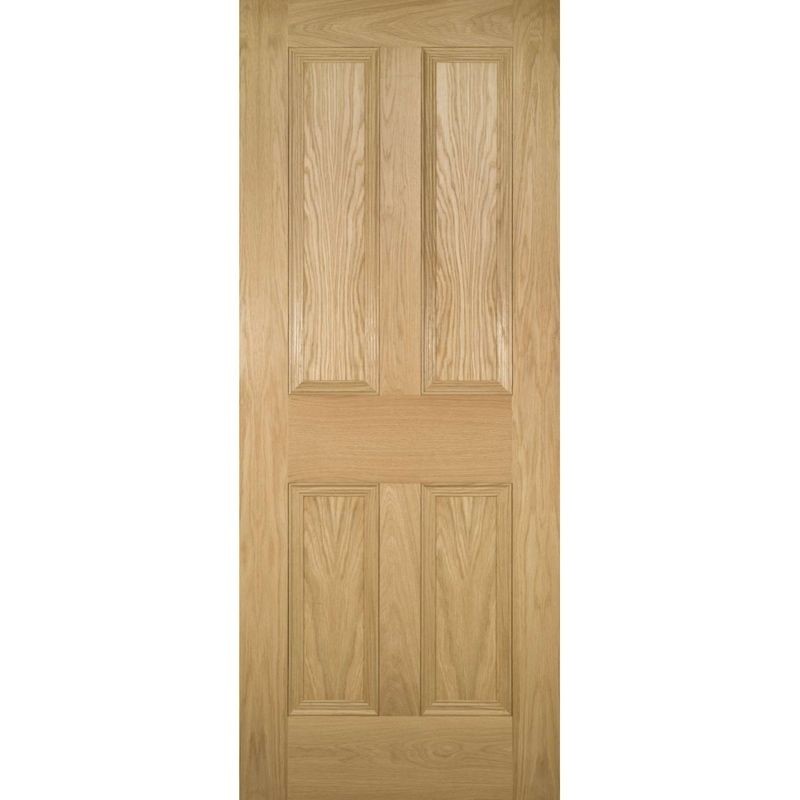 Deanta Kingston Unfinished Oak Fire Door 30m 1981mm x 686mm x 45mm