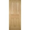 Deanta Kingston Unfinished Oak Fire Door 30m 1981mm x 686mm x 45mm