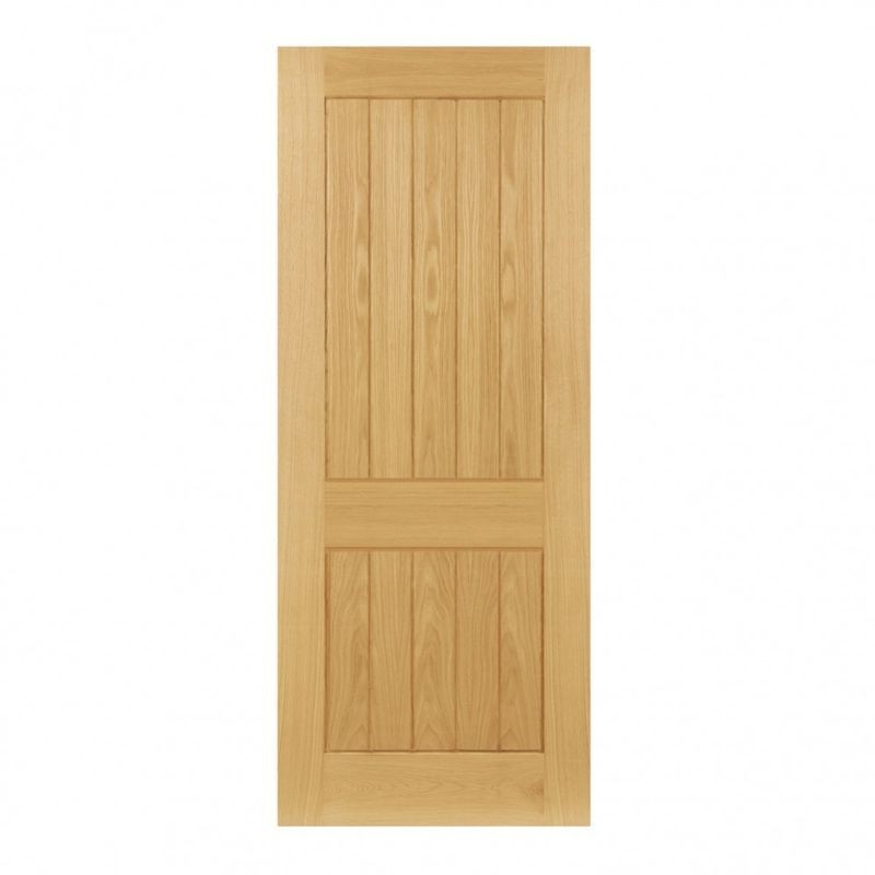 Deanta Ely Prefinished Oak 2 Panel FD30  Door 1981 x 457 x 45mm