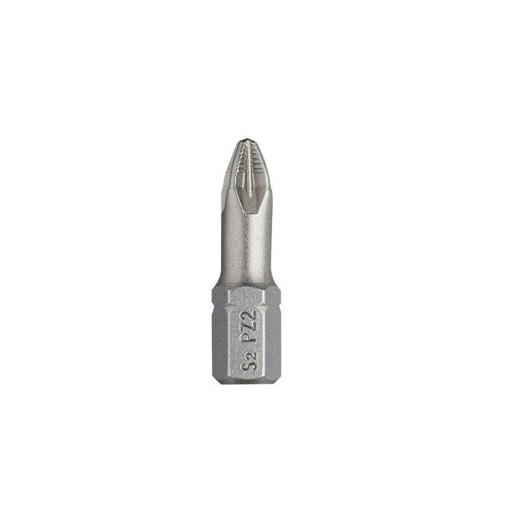 Punk No.2 x 25mm Pozi Torsion Screwdriver Bit with Ribs Pack 25
