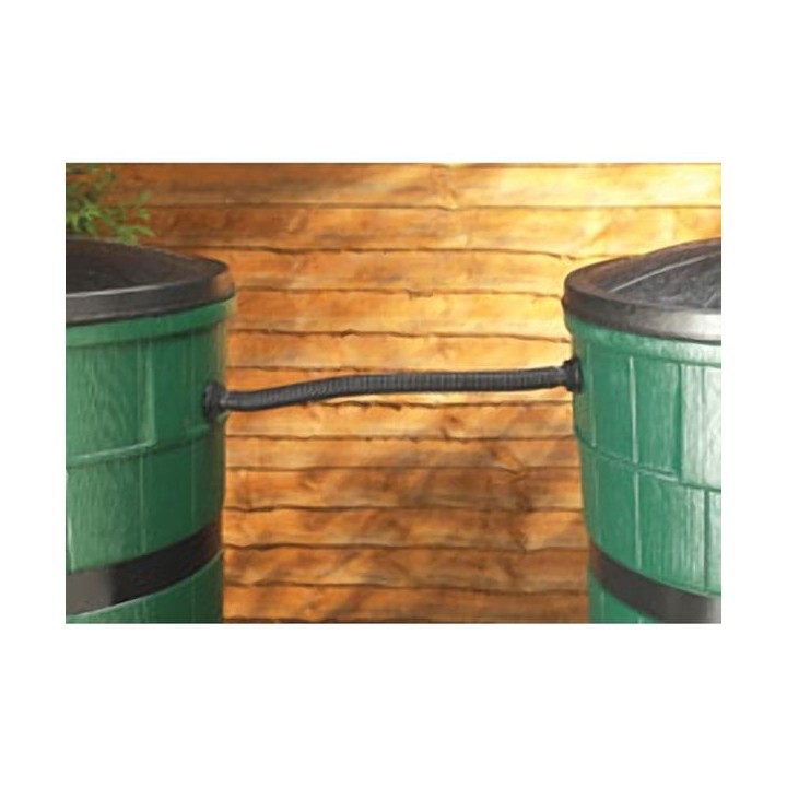 Straight Ltd Water Butt Linking Kit Black 0.5m