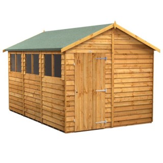 12 x 8 Power Overlap Apex Shed