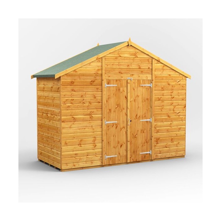 4 x 10 Power Apex Windowless Double Door Shed