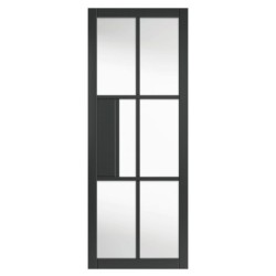 JB Kind Civic Black Clear Glazed Door 1981 x 762 x 35mm