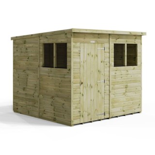 8x8 Premium Powersheds Pent