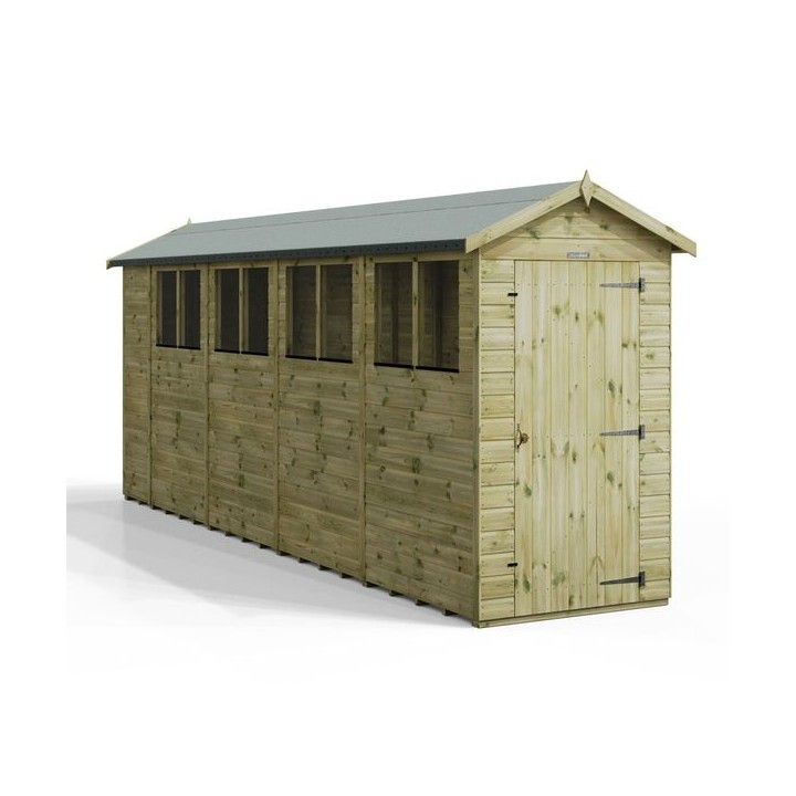 18x4 Premium Powersheds Apex