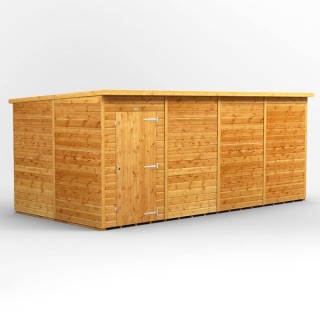 16 x 8 Power Pent Windowless Garden Shed