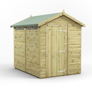 8x6 Premium Powersheds Security Apex