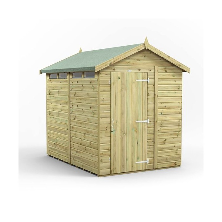 8x6 Premium Powersheds Security Apex