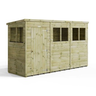 12x4 Premium Powersheds Pent