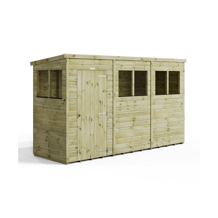 12x4 Premium Powersheds Pent