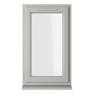 Crystal Triple Glazed uPVC Window Agate/White Left Hung 610mm x 1115mm Clear