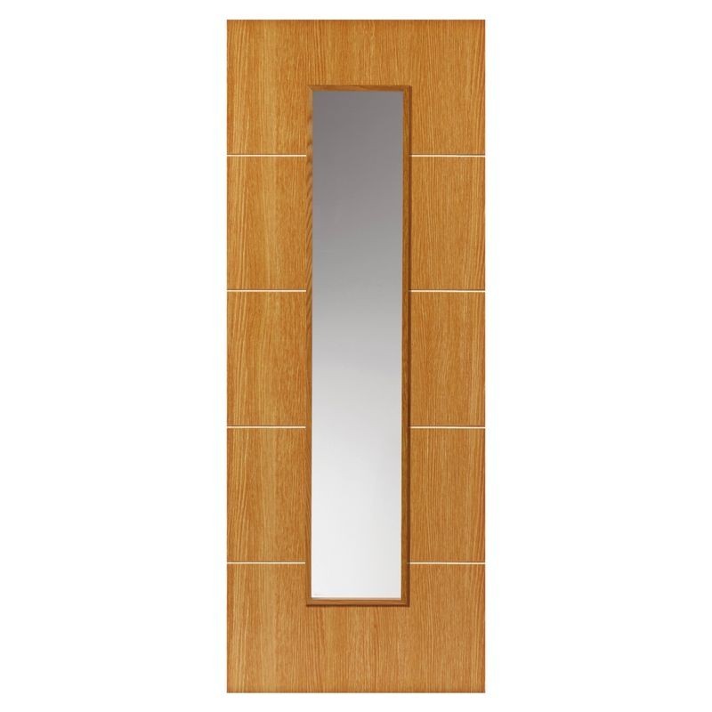 JB Kind Oak Painted Louvre Glazed Internal Door 1981 x 762 x 35mm