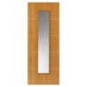 JB Kind Oak Painted Louvre Glazed Internal Door 1981 x 762 x 35mm