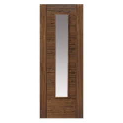 JB Kind Walnut Emral Prefinished Glazed Internal Door 1981 x 838 x 35mm