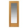 JB Kind Oak Medina Internal Prefinished Glazed Door 2040 x 626 x 40mm