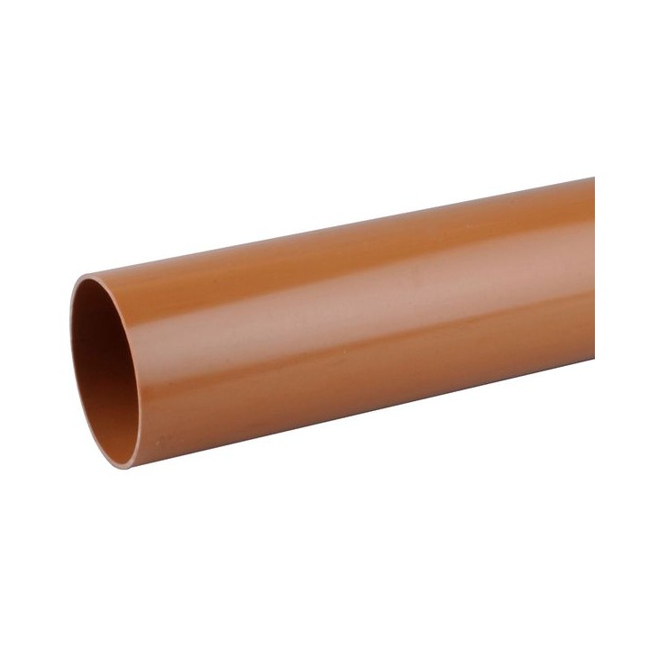 OsmaDrain Plain Ended Pipe 160mm x 6m 6D076