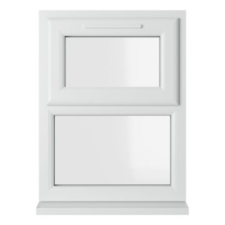 Crystal Double Glazed uPVC Window White Top Opener 610mm x 820mm Clear