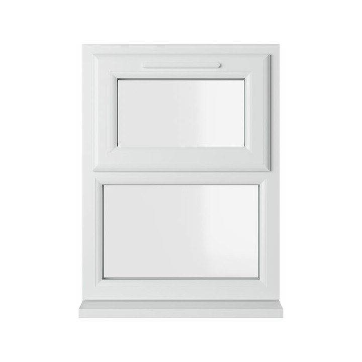 Crystal Double Glazed uPVC Window White Top Opener 610mm x 820mm Clear
