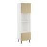 Essence Sandstone Oak 600mm Single Oven & Compact 450mm Tower Type C