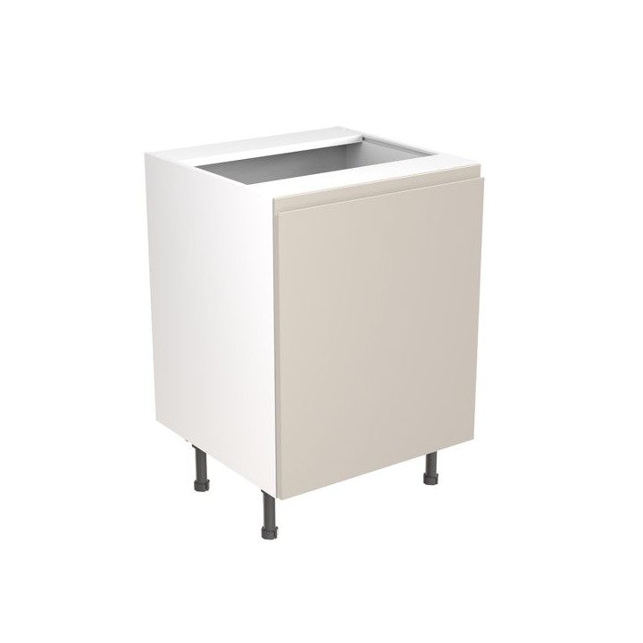 Flatpack Sink Base Unit J-pull Ultra Matt Light Grey 600mm - FKKJ0735