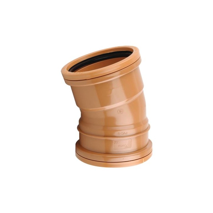 OsmaDrain Double Socket Short Radius Bend 15° 160mm 6D567