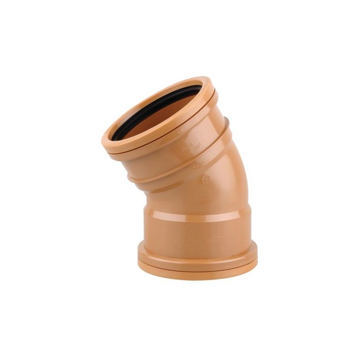 OsmaDrain Double Socket Short Radius Bend 30° 160mm 6D566
