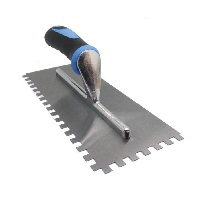 Genesis 908 8 x 8mm Soft Grip Square Notch Trowel 280 x 130mm