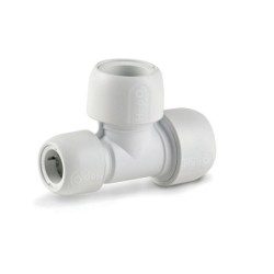 Hep2O HD12 28W End Reduced Tee 28mm x 22mm x 28mm White