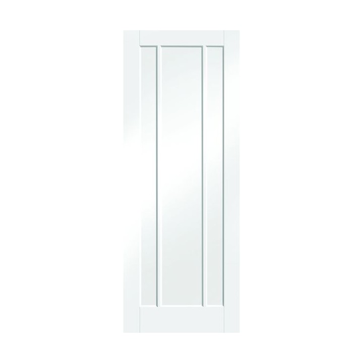 XL WORCESTER WHITE PRIMED CLEAR GLAZED DOOR 1981 X 762 X 35MM