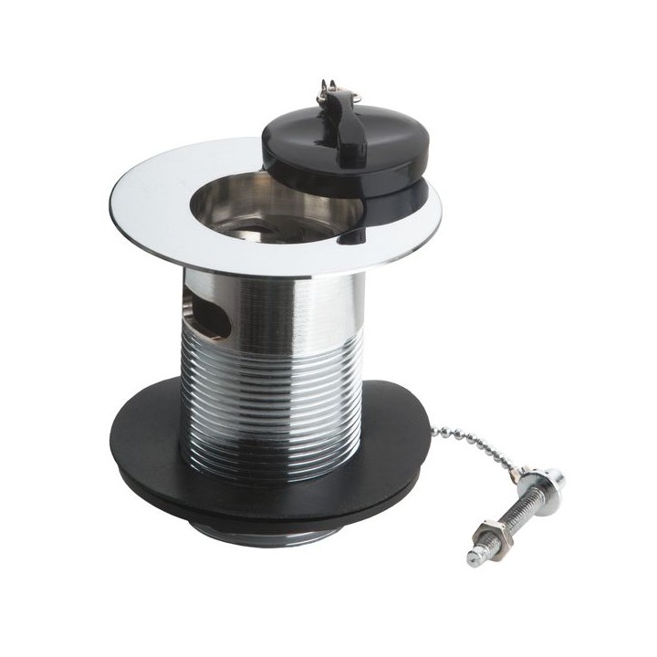 Peerless 201365 Belfast Slot Sink Waste Poly Plug Chain & Stay Chrome Plated 1.5inh
