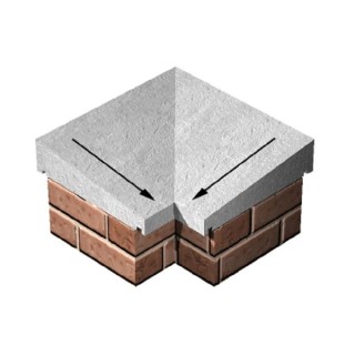 Supreme Once Weathered Coping 305 Internal Corner COP213